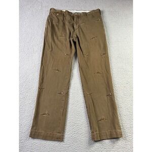 Polo Ralph Lauren Bedford Chino 36x30 Embroidered Pheasants Straight Fit Pants